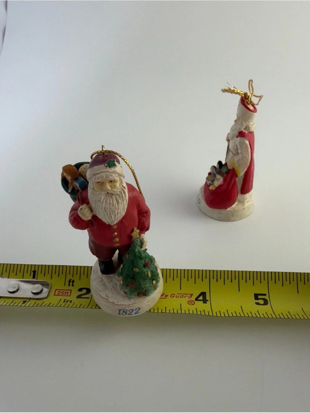 Santa Through the ages Ornaments Legend of St. Nicholas 343 AD & 1822